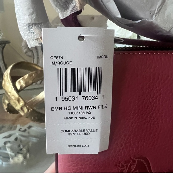 Coach Mini Rowan File Bag With Horse And Carriage - Picture 7 of 9